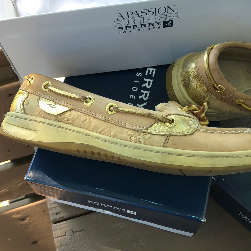 Sperry Top-Siders prep school style 5.5 woman angelfish linen eyelet